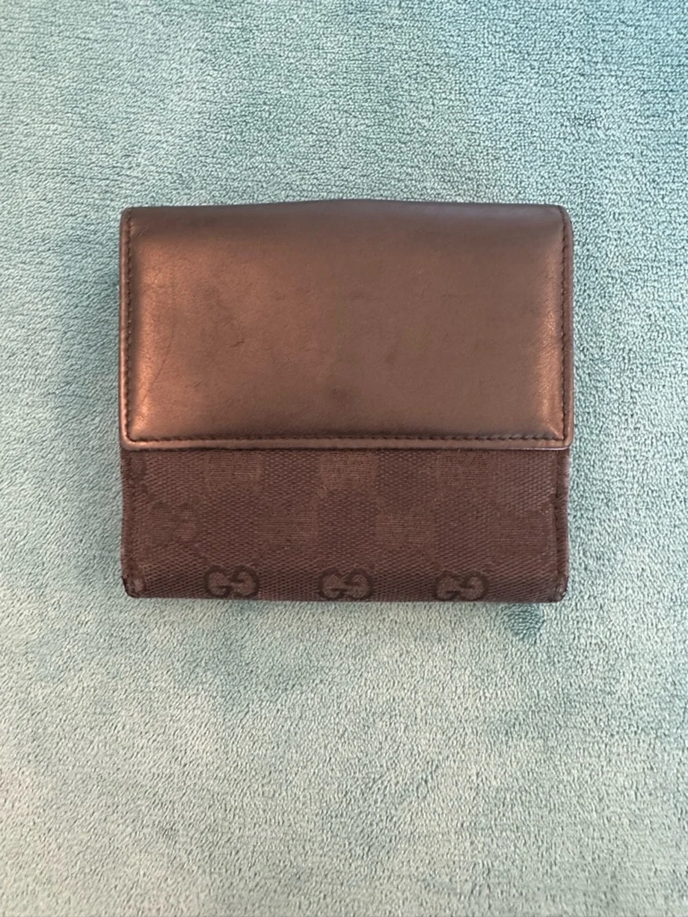 Gucci Jackie Wallet ✨ GG Canvas + Leather Trim • Vintage Classic - Picture 2 of 13